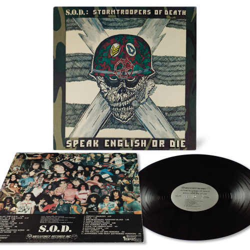 S.O.D. STORMTROOPERS OF DEATH "Speak English or die" Vinyl, LP, American Crossover Thrash Punk Metal