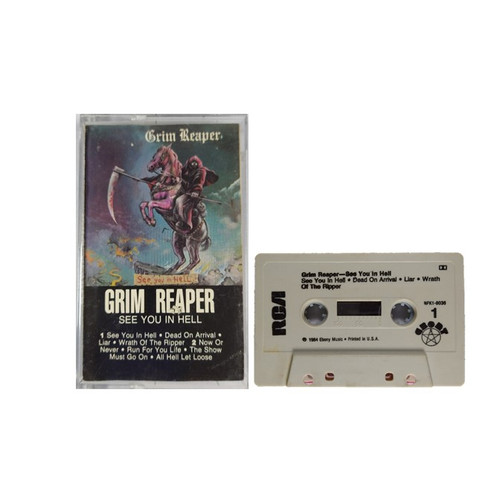 GRIM REAPER "See You In Hell" Cassette Tape, British Heavy Metal