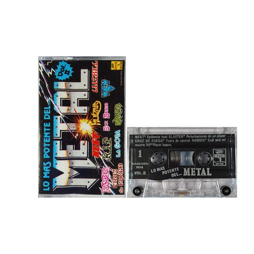 LO MAS POTENTE DEL METAL "Compilation Vol. II" Cassette Tape, Mexican Thrash, Heavy Metal