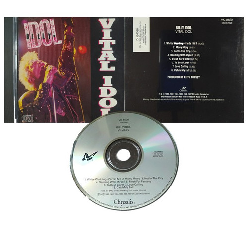 BILLY IDOL "Vital Idol" CD, English New Wave, Post Punk