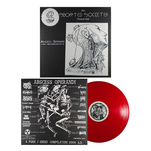 ABSCESS OPERANDI "A punk Grind Compilation 2000 AD' Red Vinyl,LP, Amercian Punk, Grindcore