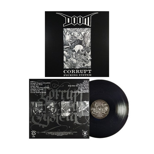 DOOM "Corrupt  Fucking  System" Gatefold cover Vinyl, LP, English Crust Punk