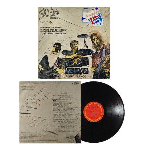 SODA STEREO "En Vivo, Ruido Blanco" Vinyl, LP, Argentine Rock en Espanol