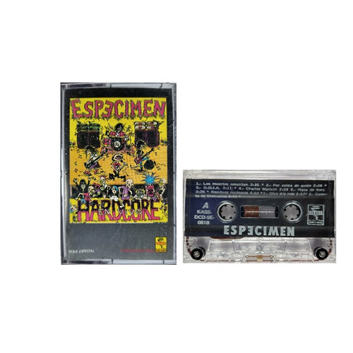 ESPECIMEN "En vivo" Cassette Tape, Mexican Hardcore Punk
