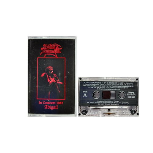 KING DIAMOND "In Concert 1987 Abigail" Cassette Tape, Danish Heavy Metal