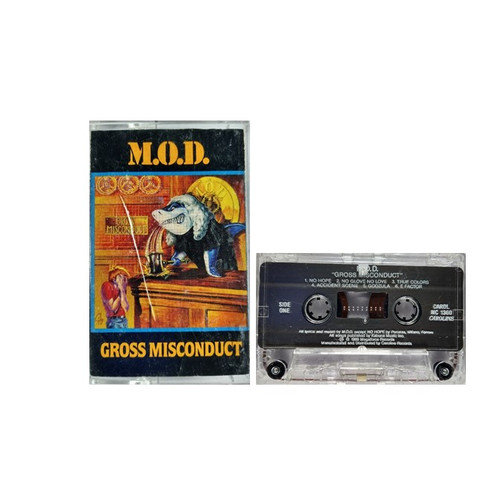M.O.D. "Gross Misconduct" Cassette Tape, American Thrash Metal