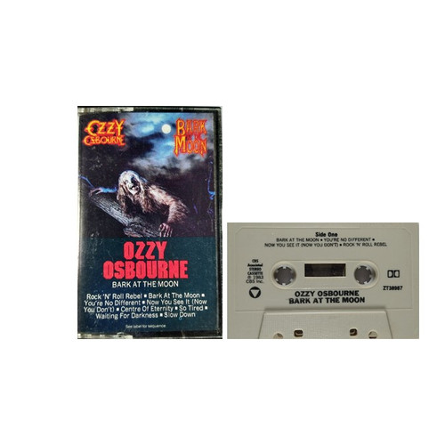 OZZY OSBORNE "Bark at the Moon"Cassette Tape, American Rock, Heavy Metal