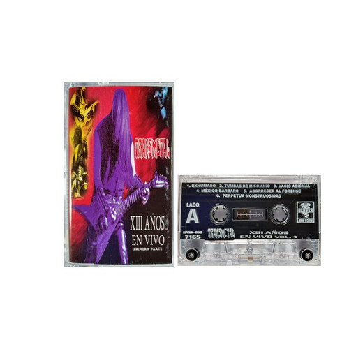 TRANSMETAL "XIII Años en Vivo(Primera Parte)" Cassette Tape, Mexican Thrash, Death Metal