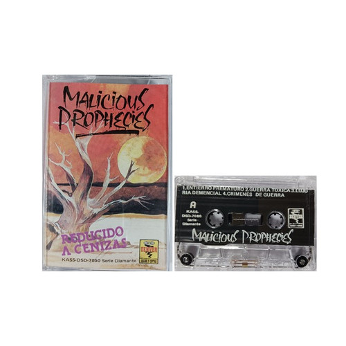 MALICIOUS PROPHECIES "Reducido A Cenizas" Cassette Tape, Mexican Death,Thrash Metal