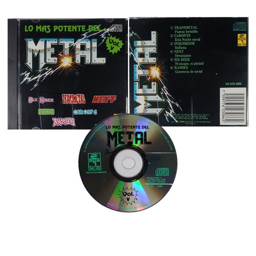 LO MAS POTENTE DEL METAL VOL.V, Compilation, CD,Mexican Thrash Metal, Heavy Metal