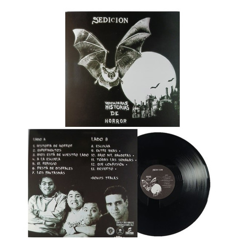 SEDICION, Verdaderas Historias de Horror, Vinyl,LP, Gatefold Cover, Mexican Hardcore Punk