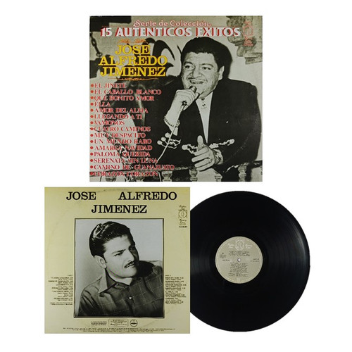 JOSE ALFREDO JIMENEZ, 15 Autenticos Exitos, Vinyl LP