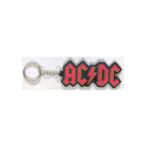 AC DC, Red Lightning Logo, Keychain