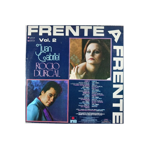 JUAN GABRIEL-ROCIO DURCAL	Frente a Frente Vol.2, Vinyl, LP