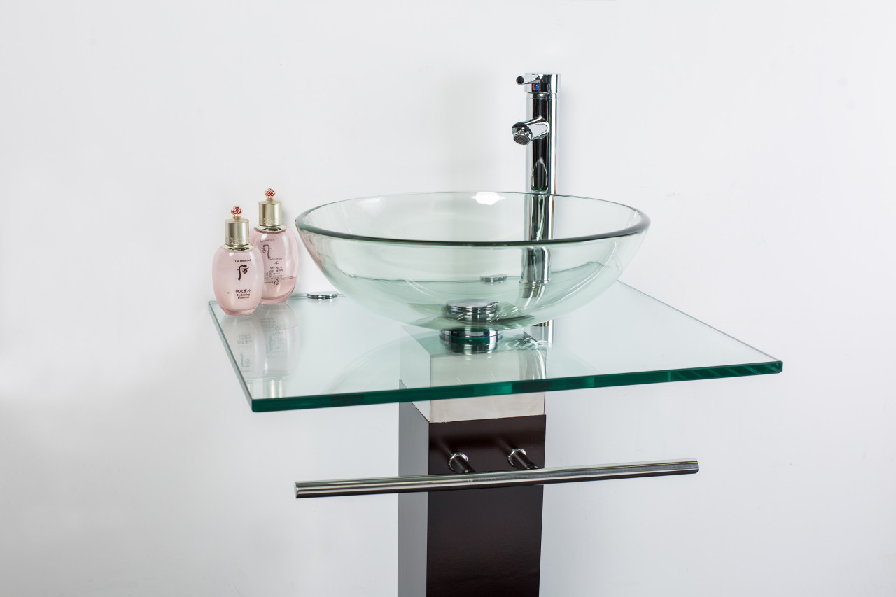 Lorixon Lvce24 0 Enigma Collection Bathroom Vanity Tempered Glass Top Lorixon Lvce24 0 Enigma Collection Bathroom Vanity Tempered Glass Top