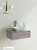 LV-1004KS Modern Gray 29"Wide Bathroom Vanity Wall-Mounted With White Ceramic Square Sink & Glass Top