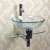 LV-002R Lorixon Small Bathroom Vanity Glass Bowl Vessel Sink Combo set