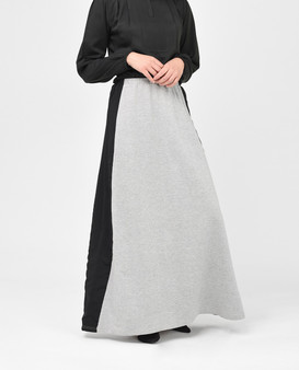 Light Grey and Black Skirt