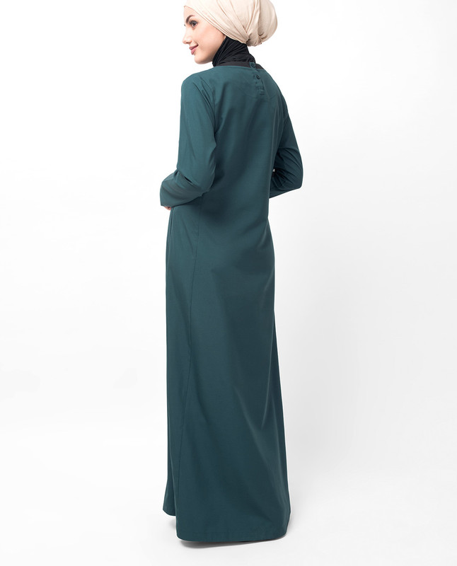 Deep Teal Sporty Abaya