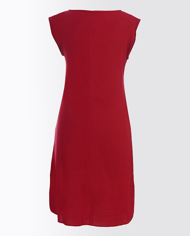 Rumba Red Rayon Slip Dress