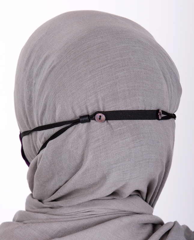 Rum Raisin Hijab Friendly Button Fabric Mask