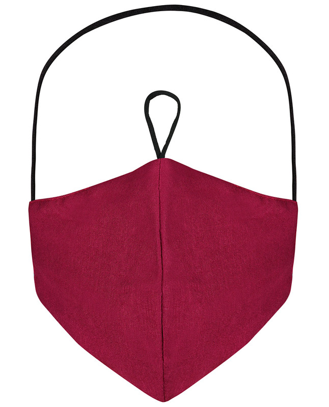 Rumba Red Hijab Friendly Plain Toggle Jersey Cloth Mask