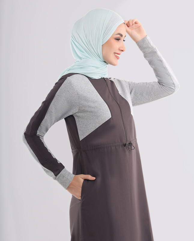 Slate Grey Smart Look Jilbab