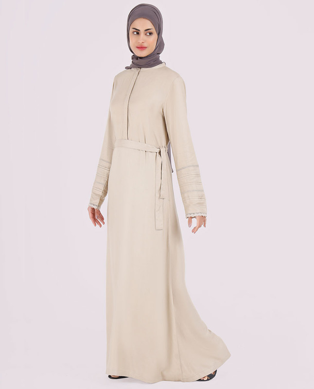 Sepia Hue Belted Jilbab