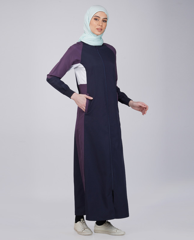 Midnight Navy Color Contrast Jilbab