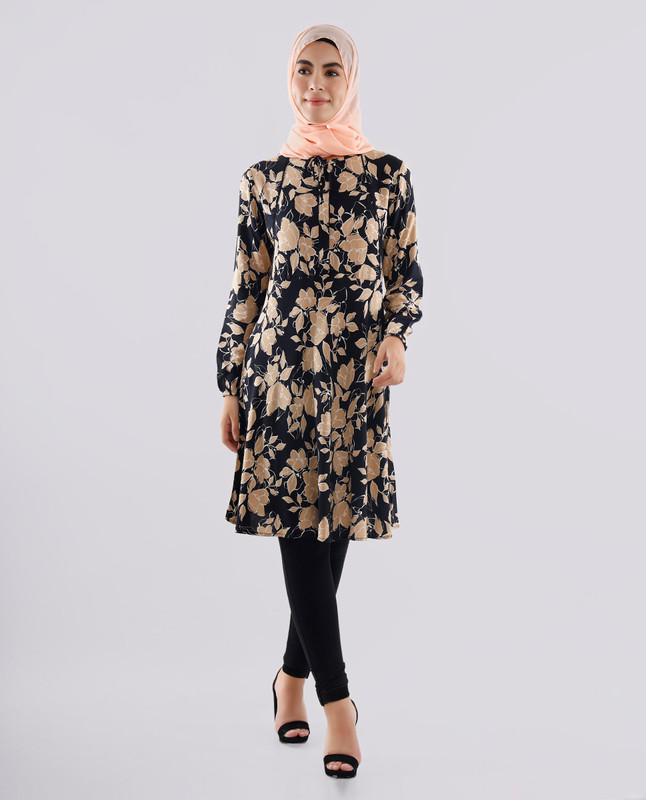 Kingri Lace Printed Rayon top