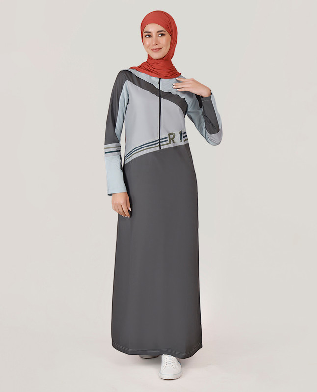 Graphite Grey Smart Look Jilbab