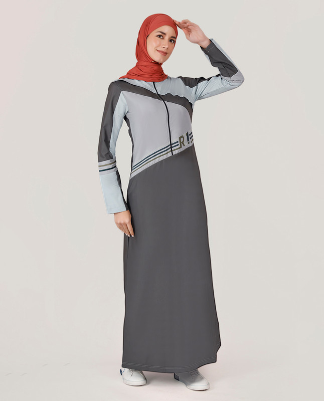 Graphite Grey Smart Look Jilbab