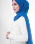 Princess Blue Cotton Voile Scarf