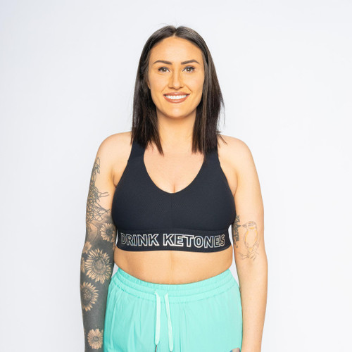 Radiant in Ketones Sports Bra *Black w/metalic* Radiant in Ketones Sports Bra *Black w/metalic*