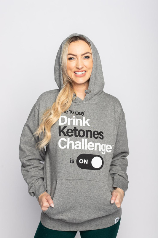 Grey 10Day Drink Ketones Challenge Hoodie