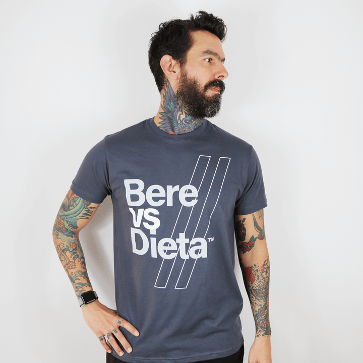 Italian - Bere Vs Dieta TShirt *Dark Grey*