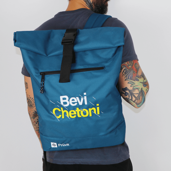 Italin - Bevi Chetoni Rolltop Backpack *dark teal*