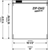 Zip-Zag Original Large (1/2 lb bag) 150 bags/pack ( 27.9cm x 29.8cm ) Zip-Zag Original Large (1/2 lb bag) 150 bags/pack ( 27.9cm x 29.8cm )