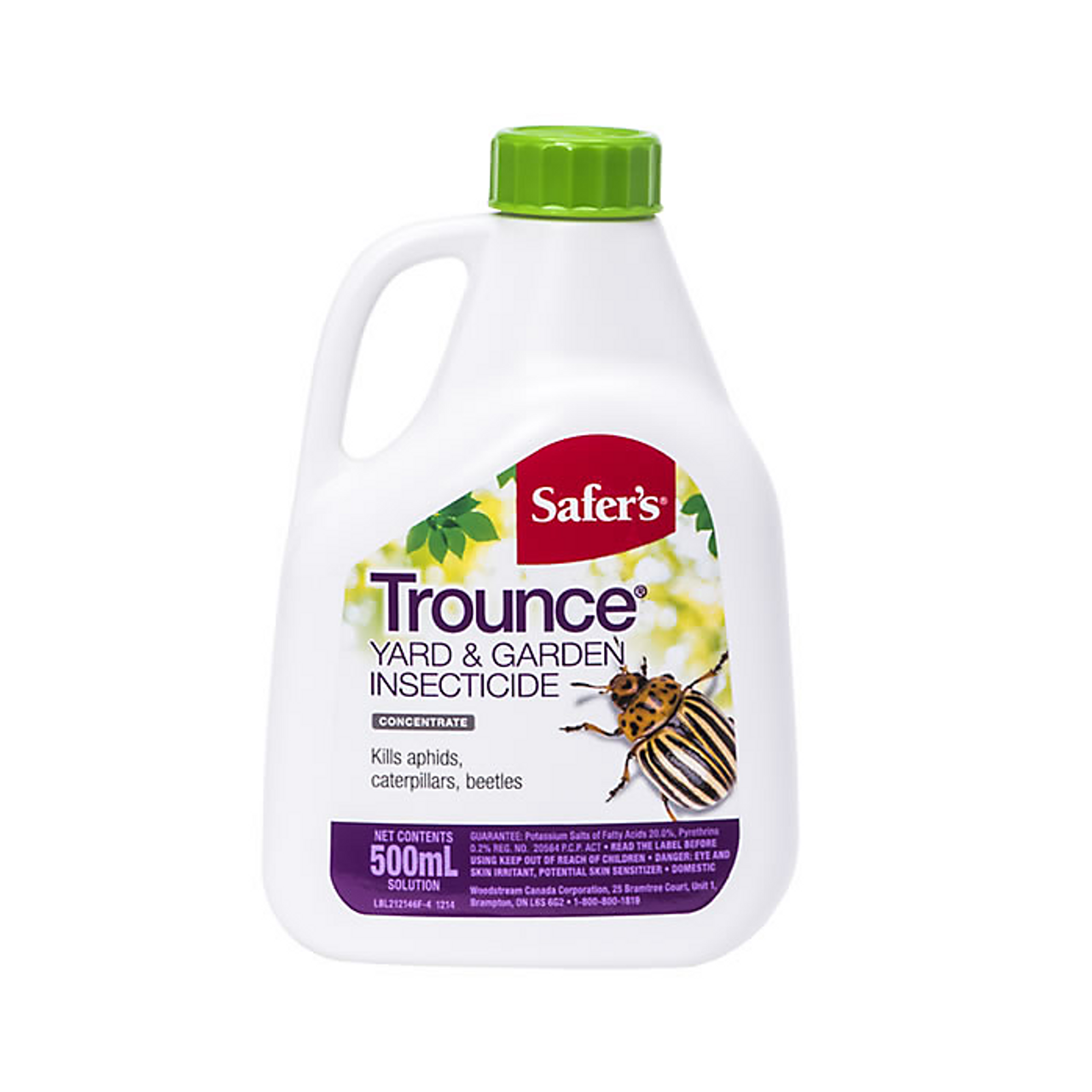 SAFER’S® TROUNCE® YARD AND GARDEN INSECTICIDE CONCENTRATE 500ML
DIRECTIONS FOR MIXING: Add 50 mL of Safer’s TROUNCE® concentrate to 1 litre of water. Stir thoroughly.