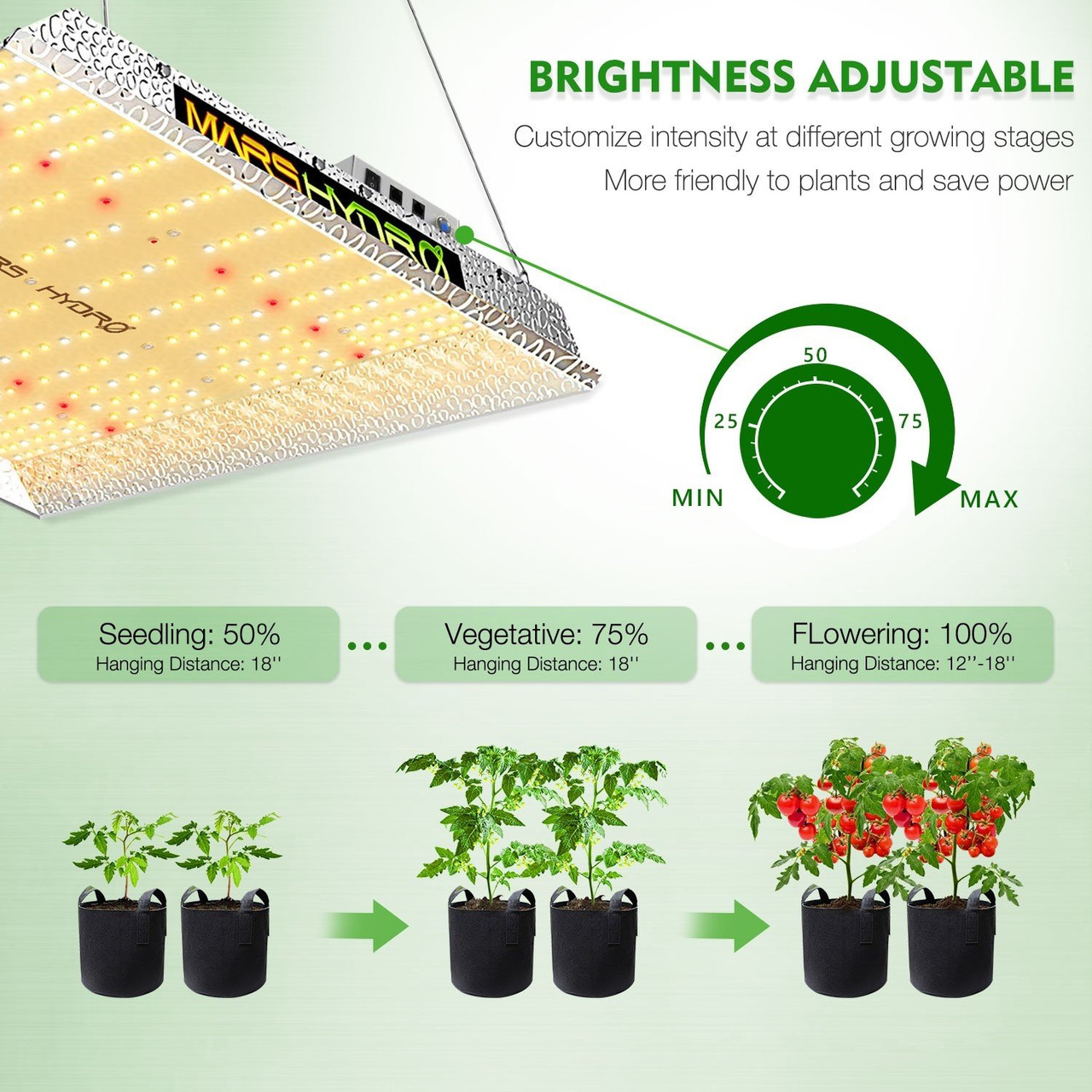 Mars Hydro⭐️TS-1000W植物育成LEDライト⭐️2022新モデル⭐️ - 植物 ...