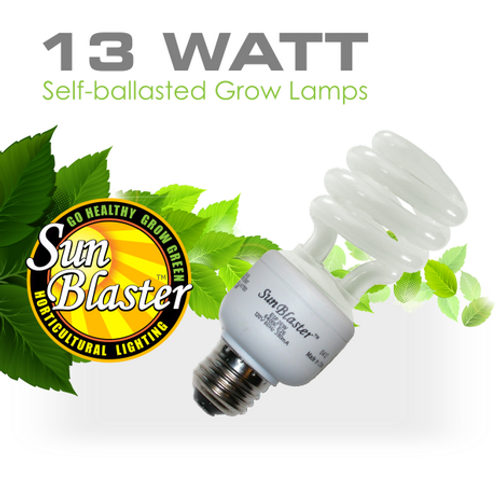 SunBlaster 13 watt CFL Bulbs