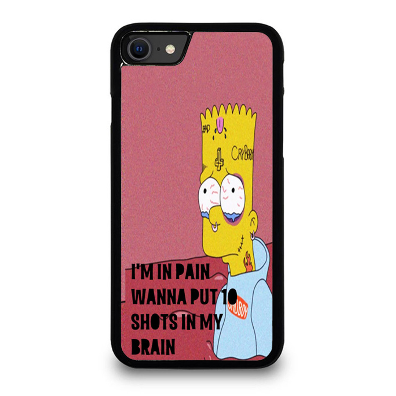 Bart Simpson Xxxtentacion Sad For iPhone SE 2020 Case Cover