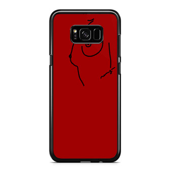 Abstract Art Lines Red Samsung Galaxy S8 / S8 Plus / Note 8 Case Cover