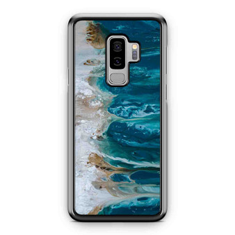 Abstract Art Blue Wall Art Coastal Landscape Giclee Samsung Galaxy S9 / S9 Plus Case Cover