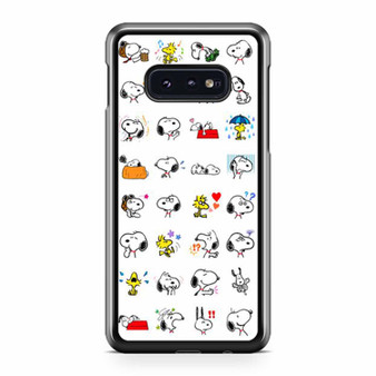 Snoopy White Pattern Samsung Galaxy S10 / S10 Plus / S10e Case Cover
