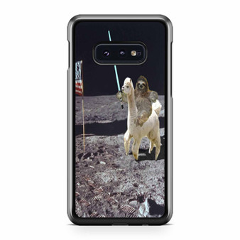 Sloth Llama Lasers On Moon 1 Samsung Galaxy S10 / S10 Plus / S10e Case Cover