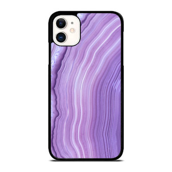 Agate Inspired Abstract Purple iPhone 11 / 11 Pro / 11 Pro Max Case Cover
