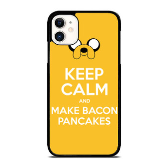 Adventure Time Jake Dog Keep Calm And Make Bacon Pancakes Funny iPhone 11 / 11 Pro / 11 Pro Max Case Cover