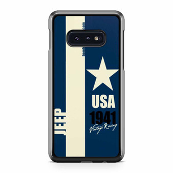 1941 Jeep Blue Vintage Racing Series Samsung Galaxy S10 / S10 Plus / S10e Case Cover