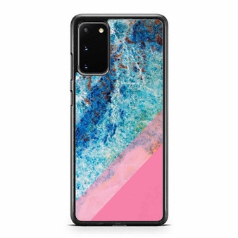 Pink Marble Blue Samsung Galaxy S20 / S20 Fe / S20 Plus / S20 Ultra Case Cover